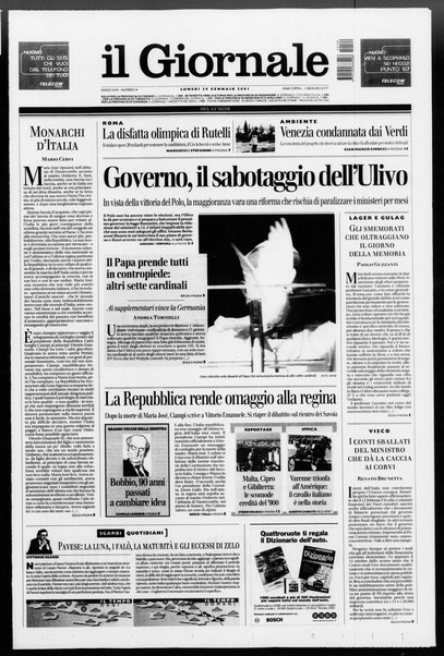 Il giornale del lunedi